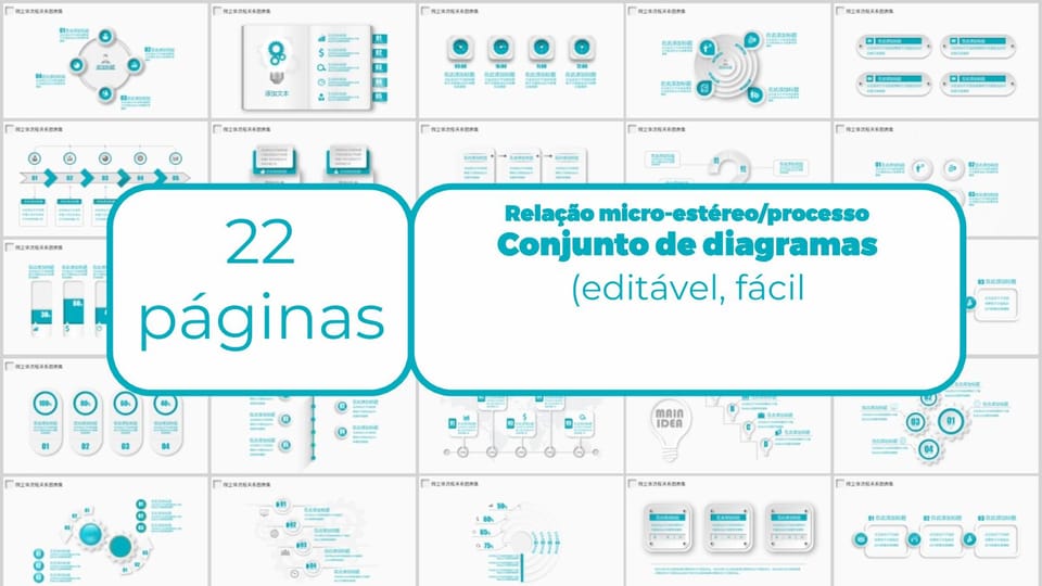 Apresentação Infográficos 3D Do Fluxo De Processo Do Blue Chart Modelo Slides -página 0