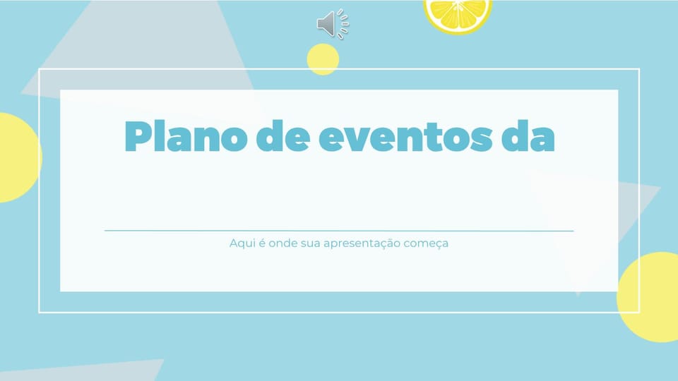 Apresentação Plano De Planejamento De Eventos Da Temporada Escolar De Estilo Comercial Modelo Slides -página 0