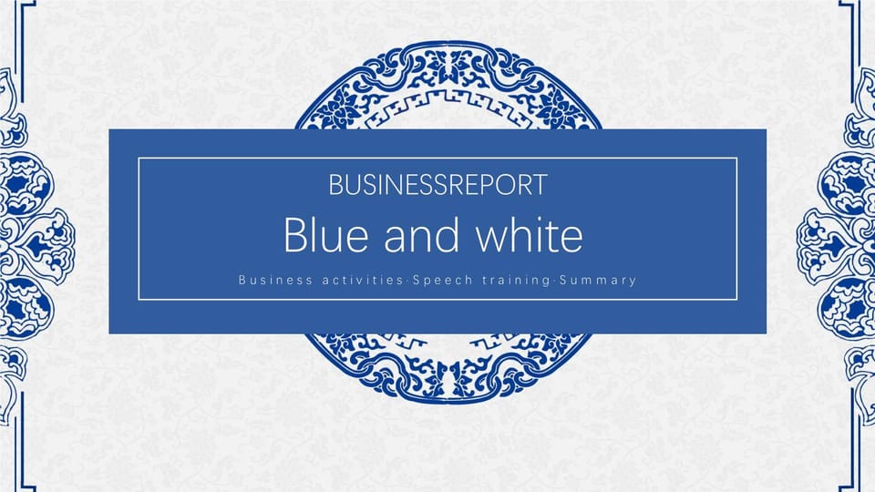 Multipurpose Creative Self Introduction Resume with a Blue Colored Report Design Template For Google Slides And Powerpoint -page 0