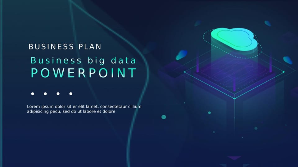 Multipurpose Intelligent Technology Empowered Marketing Strategy with Big Data and Blue Sky Template For Google Slides And Powerpoint -page 0