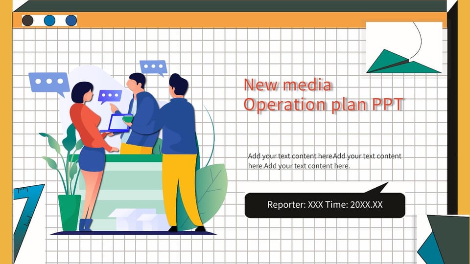 new media operation plan Template For Google Slides And Powerpoint -page 0