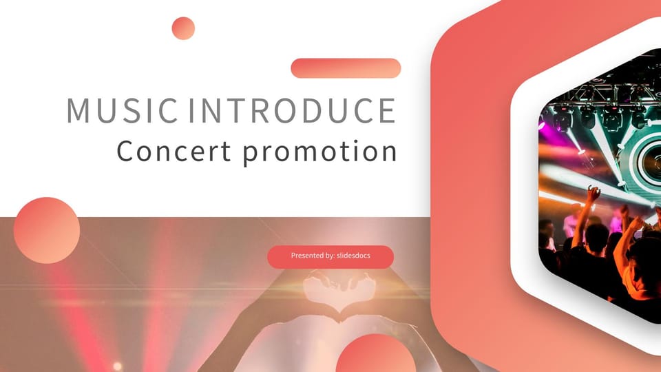 orange magazine style event music concert promotion Template For Google Slides And Powerpoint -page 0