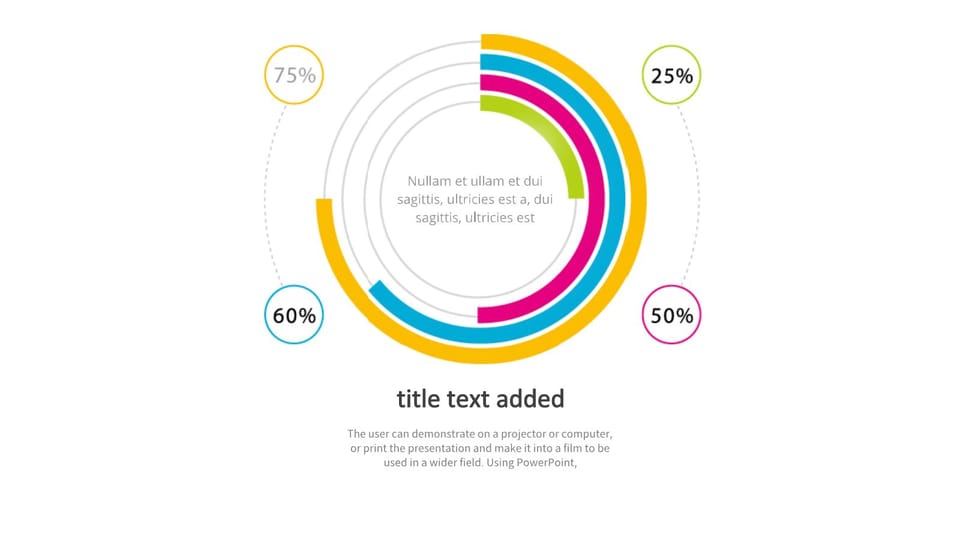 pie chart showing the number and percentage of people powerpoint background -page 0