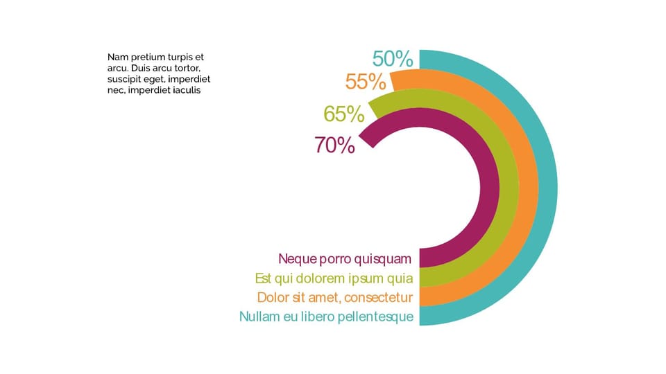 pie chart showing the percentage of people powerpoint background -page 0