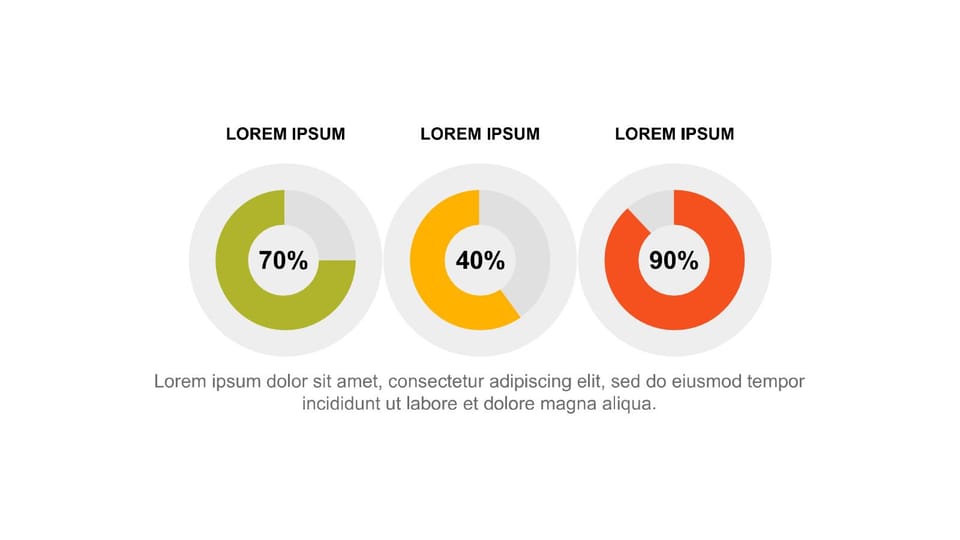 pie chart showing the percentages of different types of pies powerpoint background -page 0