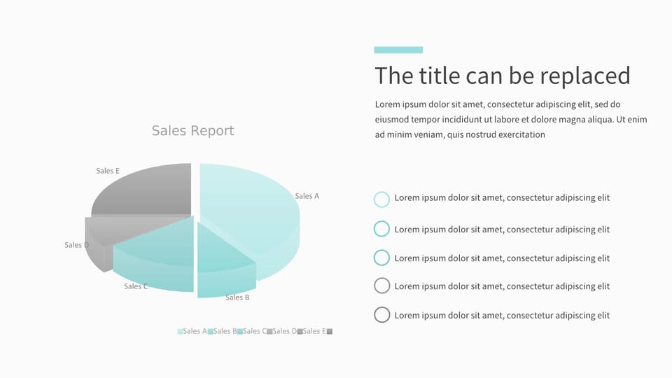 pie chart with the sales report displayed powerpoint background -page 0