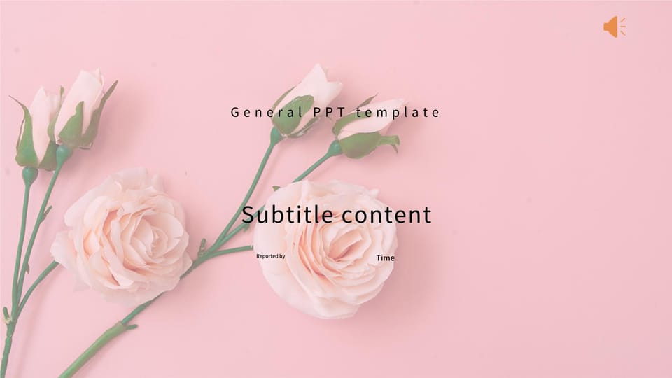 pink flower language rose romantic valentines day wedding general Template For Google Slides And Powerpoint -page 0