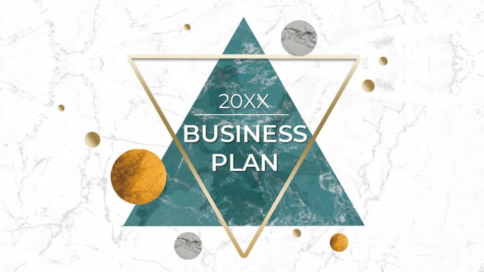 business plan financial report Template For Google Slides And Powerpoint -page 0