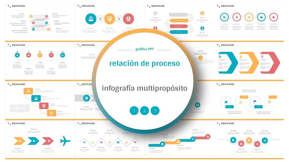 Relaciones Infográficas Ilustradas Con Un Diagrama De Flujo Vibrante plantilla powerpoint -página 0