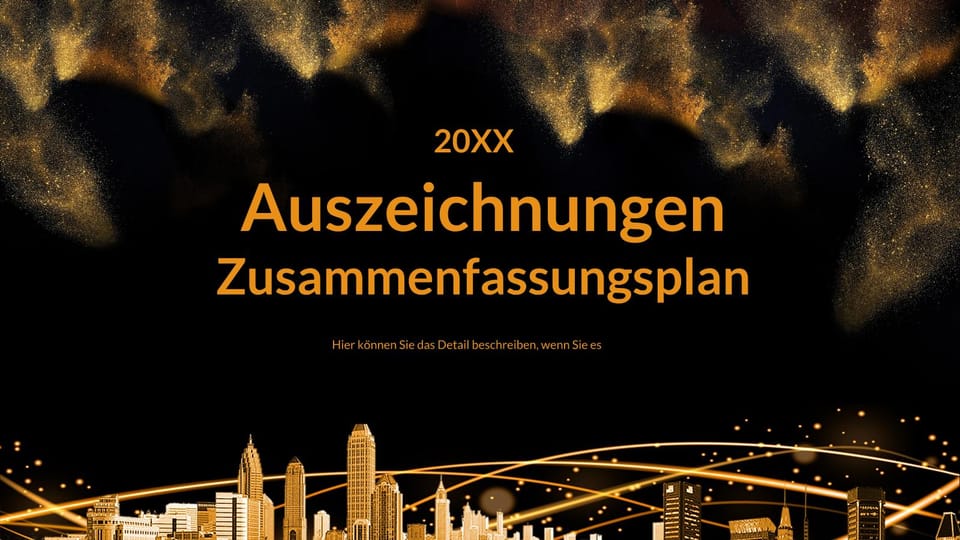 Zusammenfassung Der Firmeneidverleihung präsentation powerpoint vorlage -Seite 0