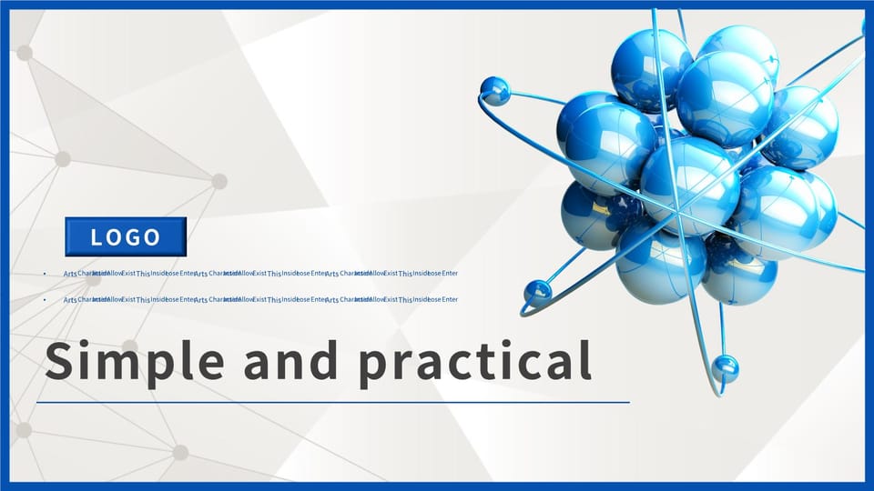 practical business simple chemical molecular work type Template For Google Slides And Powerpoint -page 0