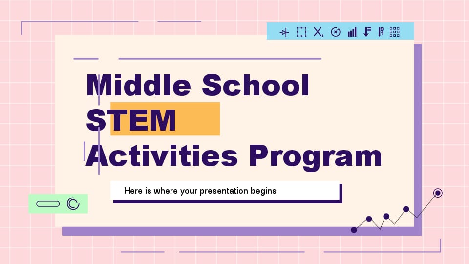 Program for STEM Activities in Middle School White Template For Google Slides And Powerpoint -page 0