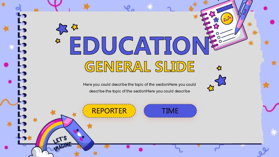 purple education teacher student school Template For Google Slides And Powerpoint -page 0