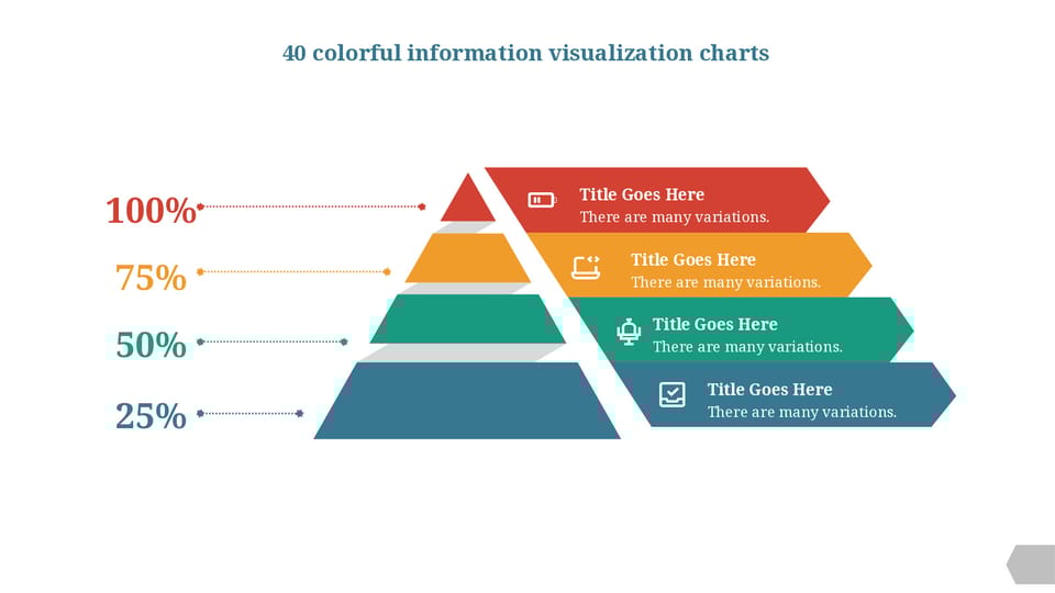 pyramid chart showing the different levels of information powerpoint background -page 0