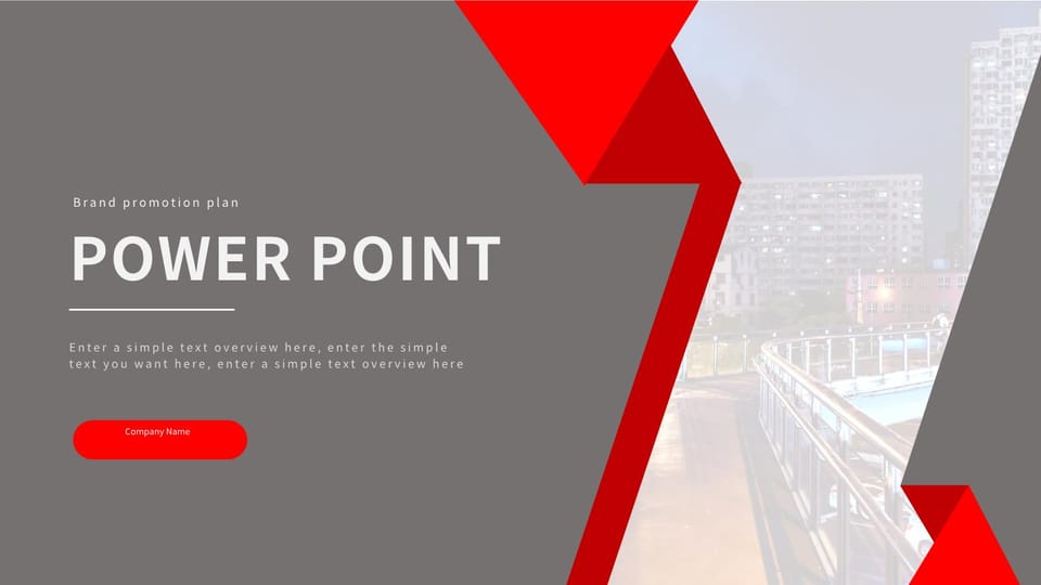 red gray business brand promotion Template For Google Slides And Powerpoint -page 0