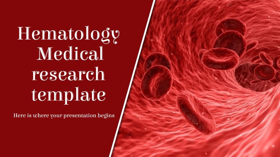 red medical design Template For Google Slides And Powerpoint -page 0