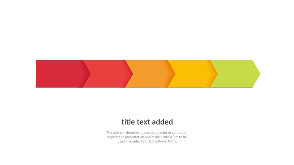 red yellow and green arrow powerpoint background -page 0