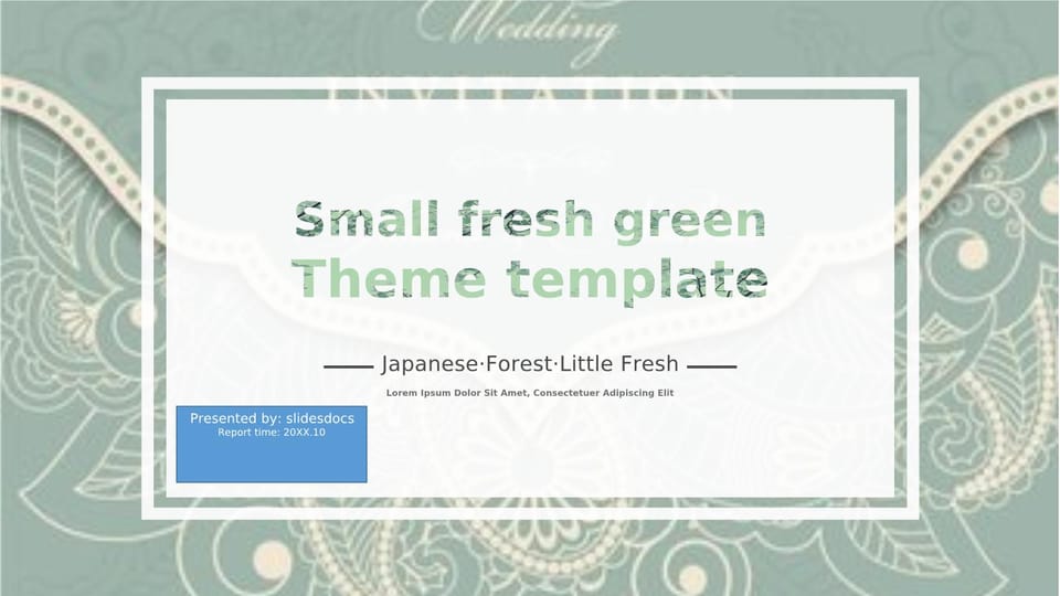 Report on Currency in the Verdant Woodland Template For Google Slides And Powerpoint -page 0