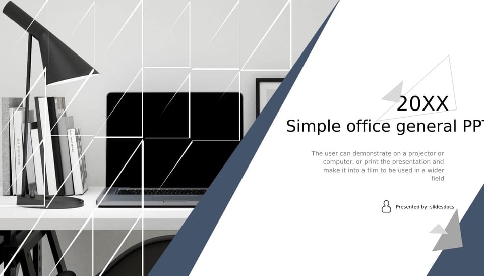 Simple and Modern Multipurpose Business Plan for a Gray Office Template For Google Slides And Powerpoint -page 0