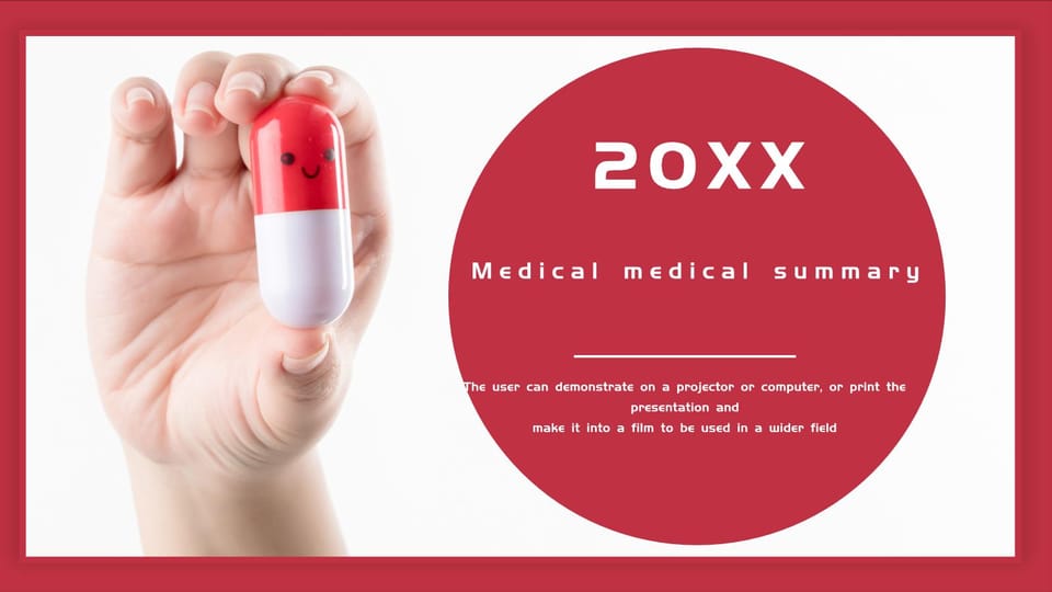 simple atmospheric medical and pharmaceutical work summary Template For Google Slides And Powerpoint -page 0