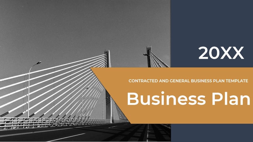 simple business plan Template For Google Slides And Powerpoint -page 0