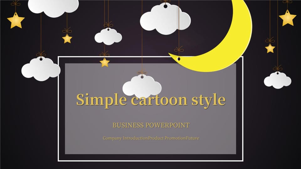 simple cartoon air world sleep day Template For Google Slides And Powerpoint -page 0