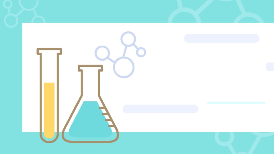 simple chemical experiment chemistry powerpoint background -page 0