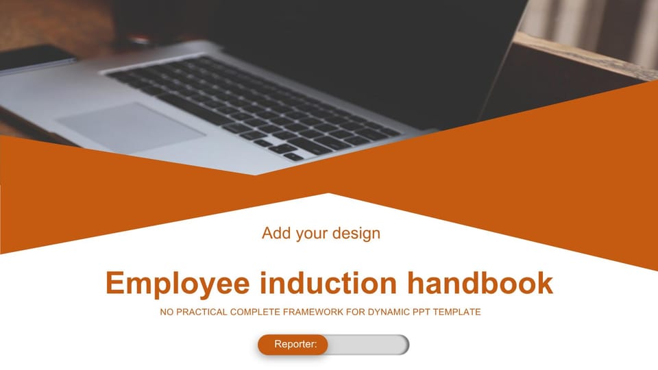 simple employee induction manual training Template For Google Slides And Powerpoint -page 0