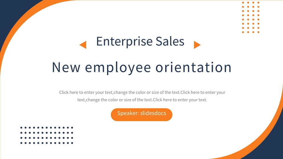 simple enterprise new employee induction training Template For Google Slides And Powerpoint -page 0