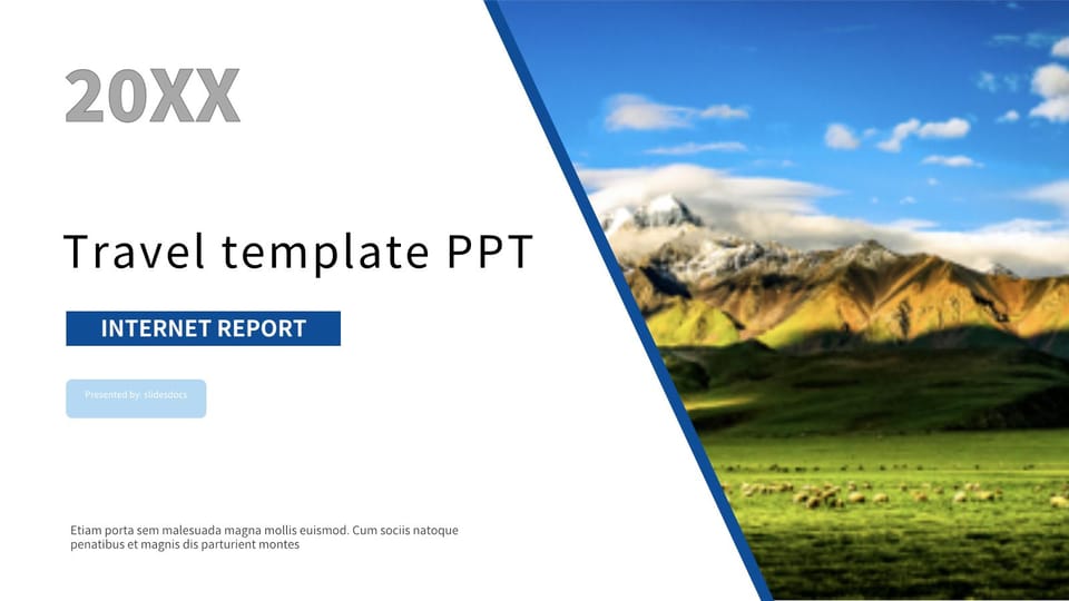 simple style travel planning Template For Google Slides And Powerpoint -page 0