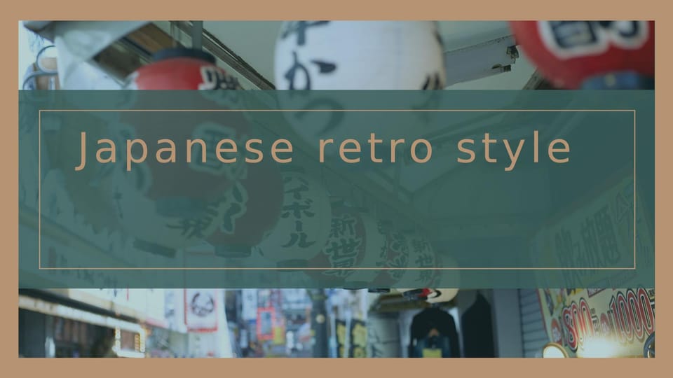 Simplicity in Japanese Retro Fashion Template For Google Slides And Powerpoint -page 0