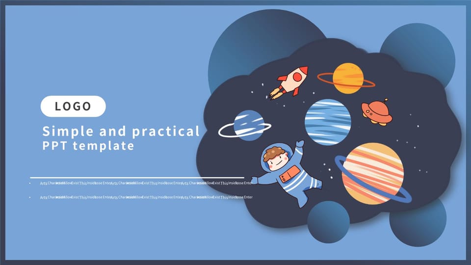 space illustration space illustration plan summary Template For Google Slides And Powerpoint -page 0