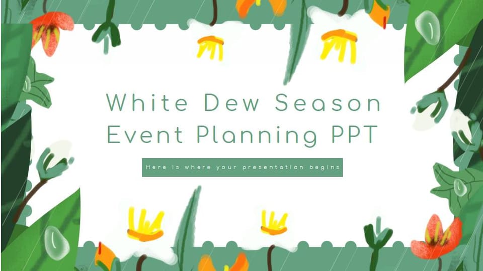 spring season event simplicity report Template For Google Slides And Powerpoint -page 0