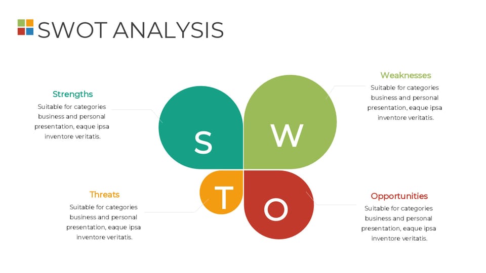 swot diagram is shown with the words swot powerpoint background -page 0