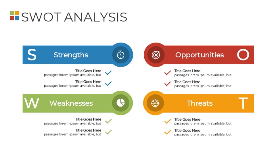 swot diagram with swot and swot powerpoint background -page 0