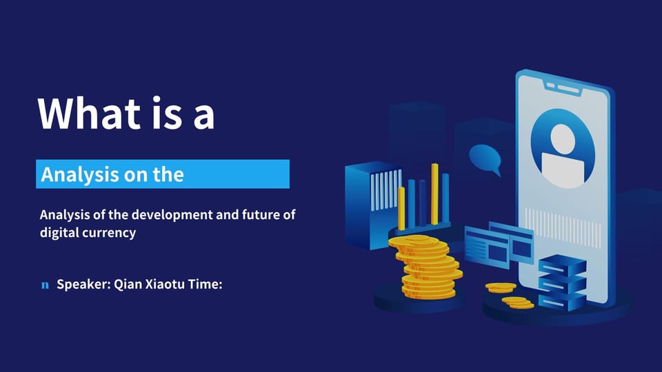 the implementation of blue simple financial insurance digital currency Template For Google Slides And Powerpoint -page 0