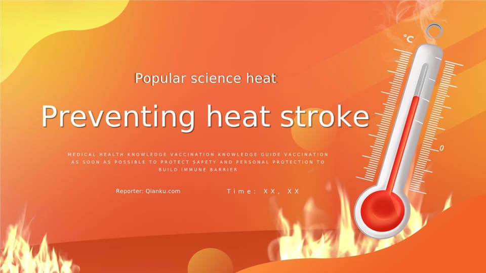The Significance of Understanding Heat Stroke Science for Prevention Template For Google Slides And Powerpoint -page 0