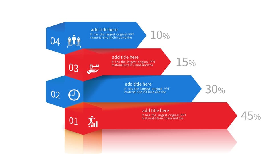 three red and blue boxes with icons on them powerpoint background -page 0
