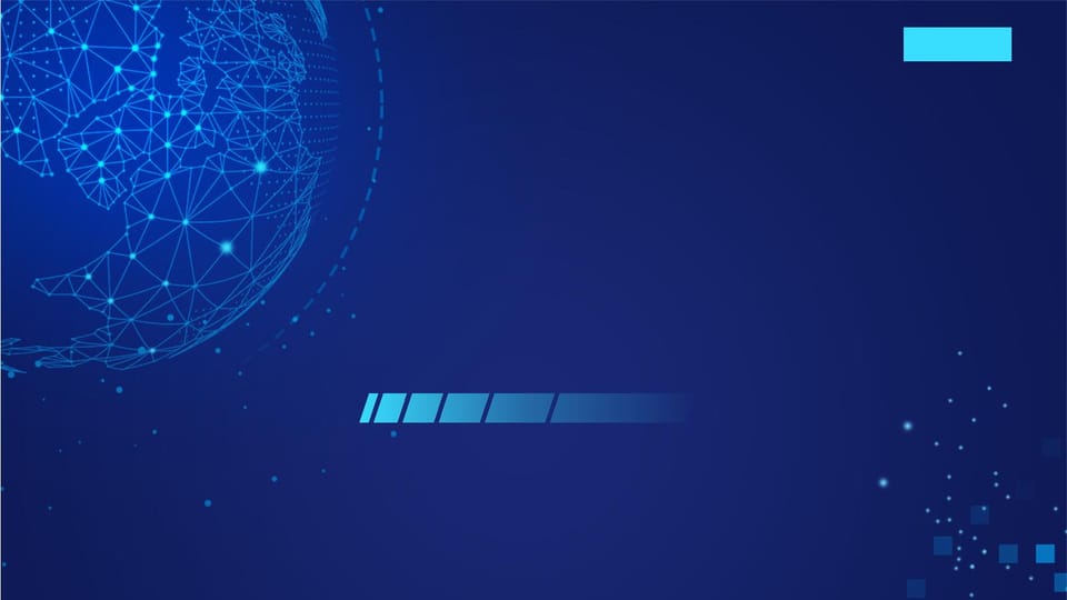 timeline of blue business technology enterprise development Template For Google Slides And Powerpoint -page 0