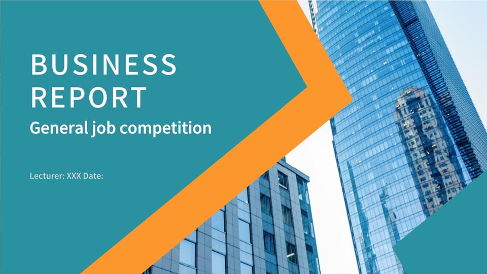 two-color simple collocation job competition general Template For Google Slides And Powerpoint -page 0