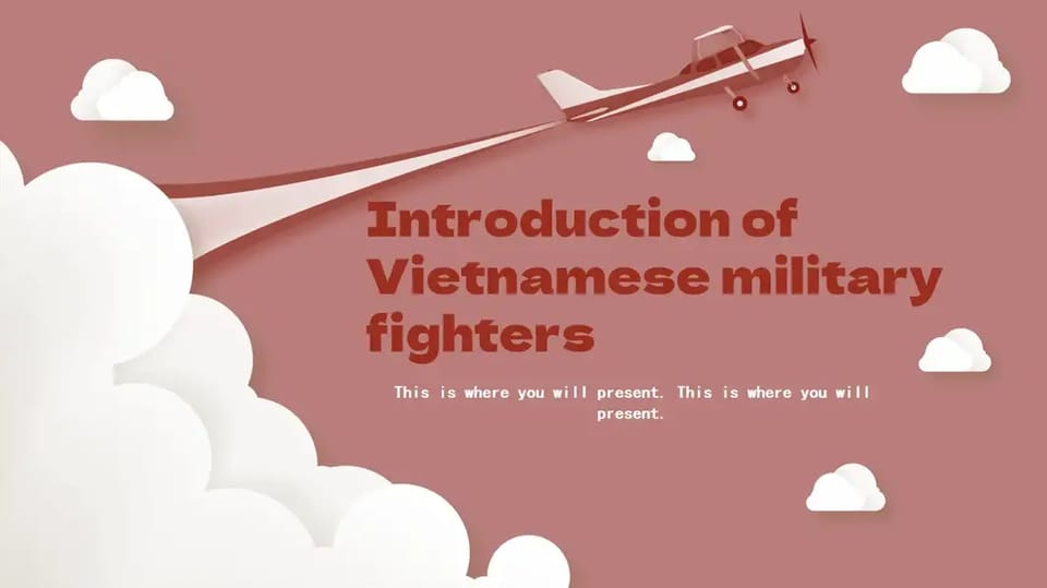 Vietnamese military warrior wearing a red flat Template For Google Slides And Powerpoint -page 0