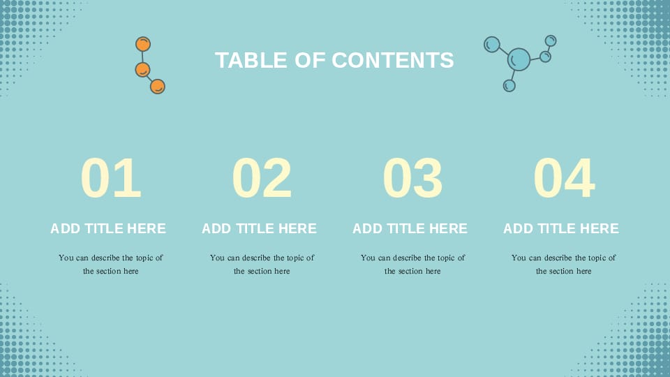 chemistry educational presentation on the green cartoon science center Template For Google Slides And Powerpoint -page 1