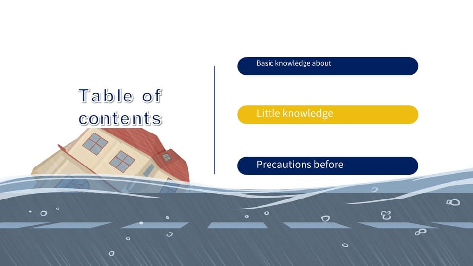 flood control and flood control safety knowledge education courseware Template For Google Slides And Powerpoint -page 1