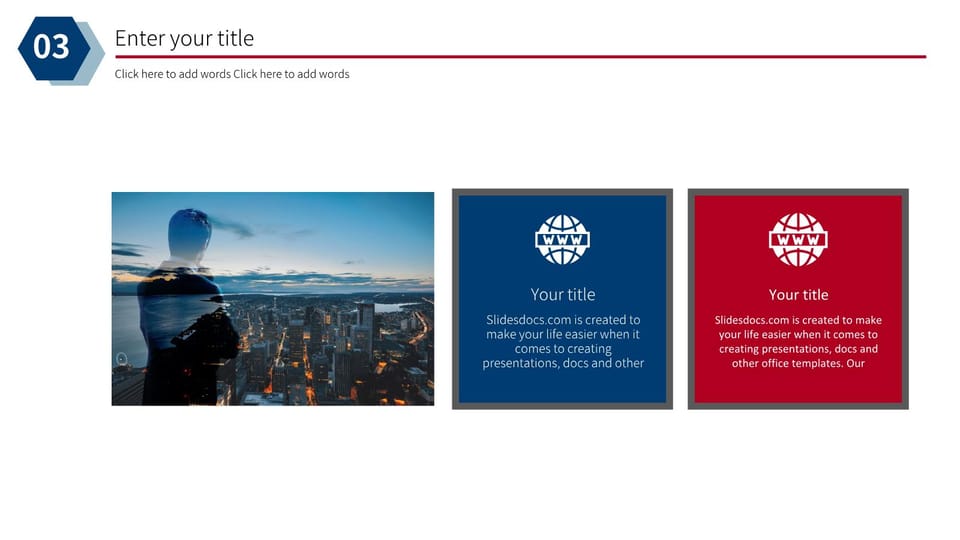 red and blue simple work report Template For Google Slides And Powerpoint -page 15