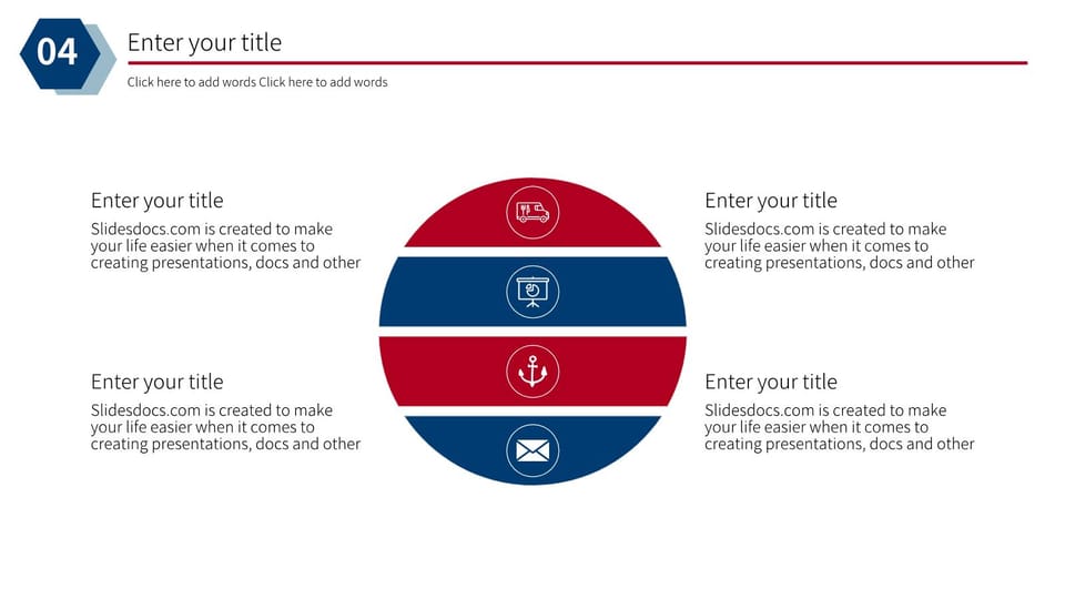 red and blue simple work report Template For Google Slides And Powerpoint -page 18
