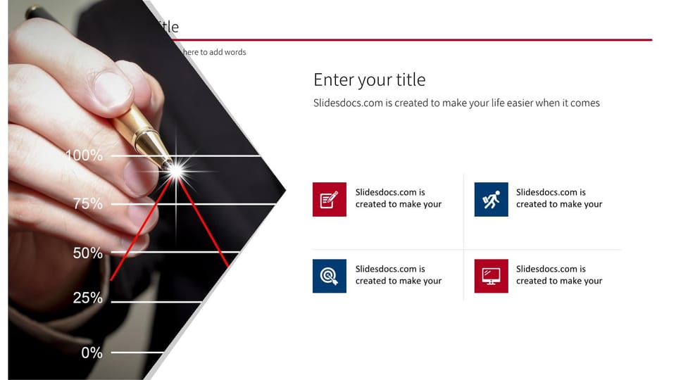 red and blue simple work report Template For Google Slides And Powerpoint -page 20