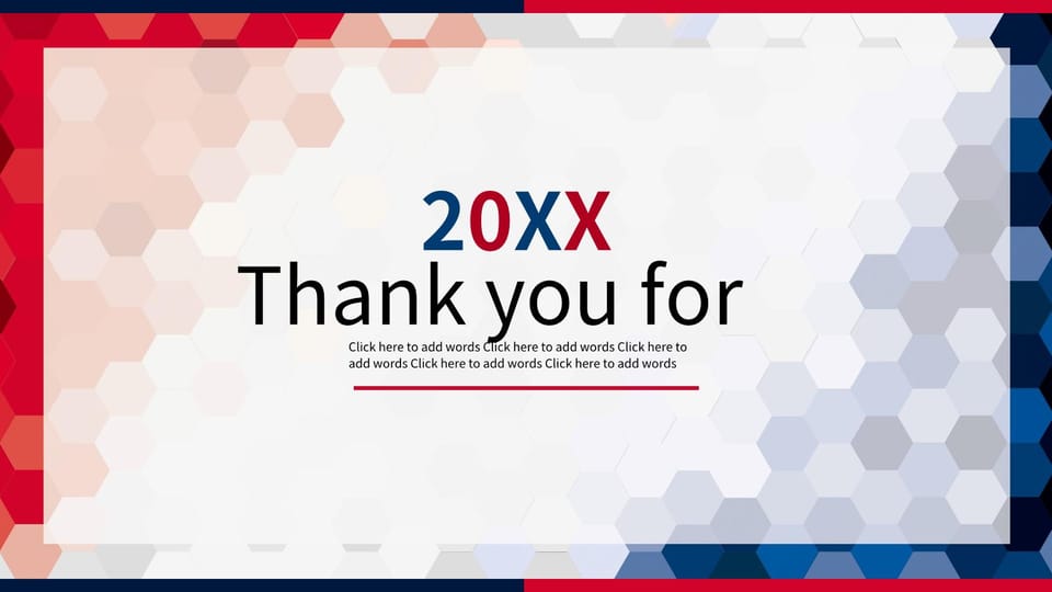 red and blue simple work report Template For Google Slides And Powerpoint -page 23