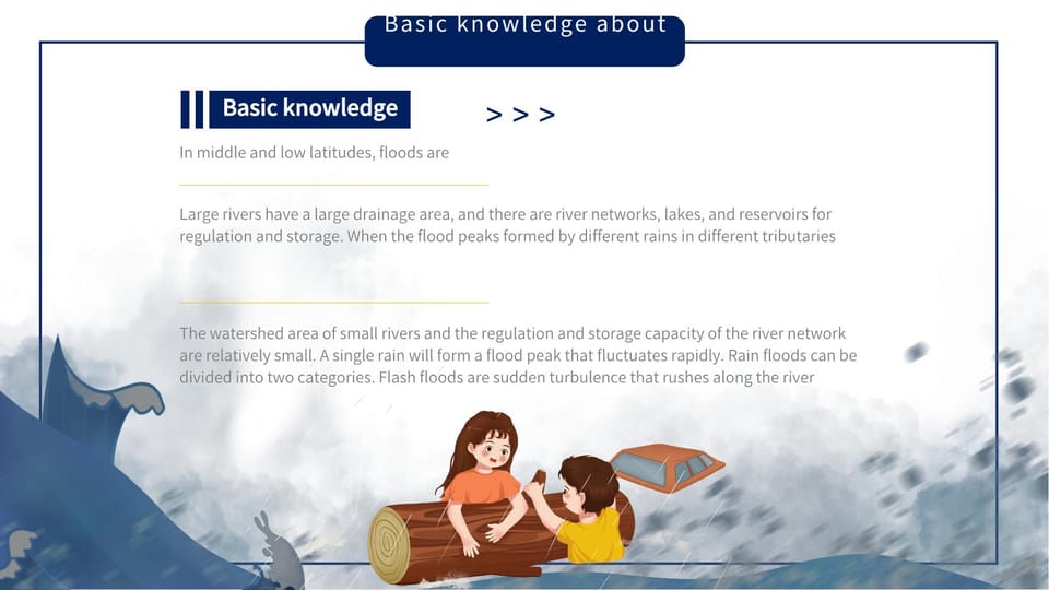 flood control and flood control safety knowledge education courseware Template For Google Slides And Powerpoint -page 3