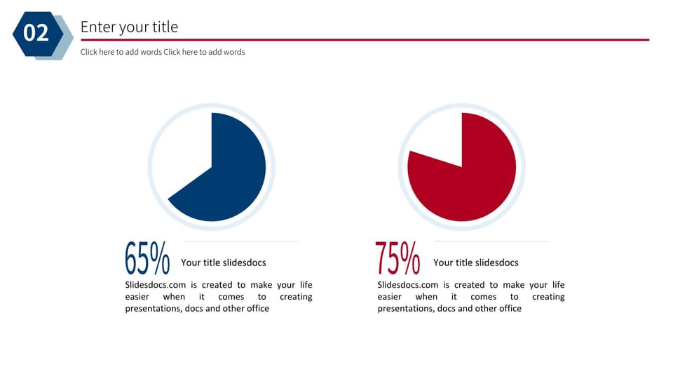 red and blue simple work report Template For Google Slides And Powerpoint -page 8