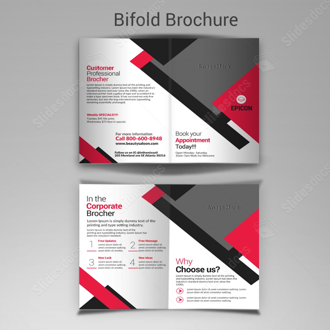 annual report branding clean word template